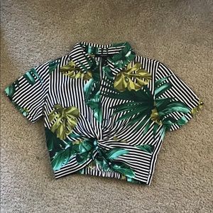 Tropical crop top
